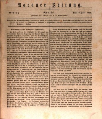 Aarauer Zeitung Montag 19. Juli 1819