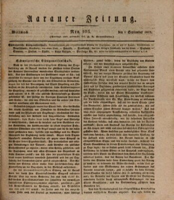 Aarauer Zeitung Mittwoch 1. September 1819