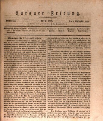 Aarauer Zeitung Donnerstag 9. September 1819