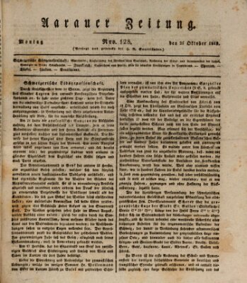 Aarauer Zeitung Montag 25. Oktober 1819