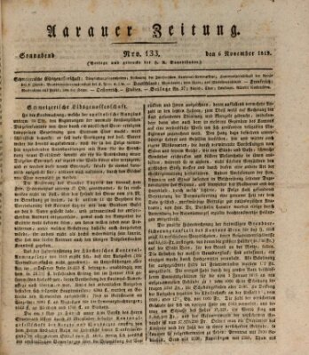 Aarauer Zeitung Samstag 6. November 1819