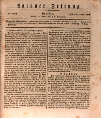 Aarauer Zeitung Mittwoch 8. Dezember 1819