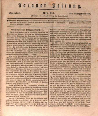 Aarauer Zeitung Samstag 25. Dezember 1819