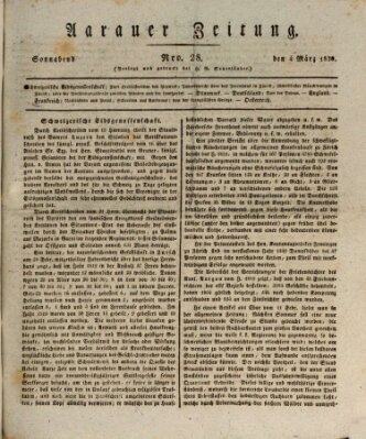 Aarauer Zeitung Samstag 4. März 1820