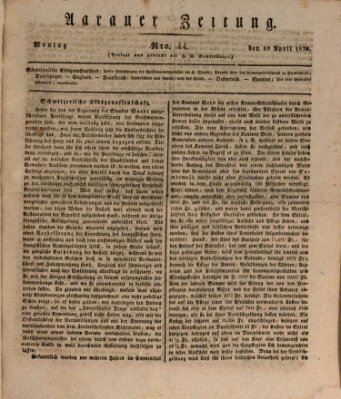 Aarauer Zeitung Montag 10. April 1820