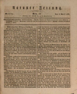 Aarauer Zeitung Montag 24. April 1820