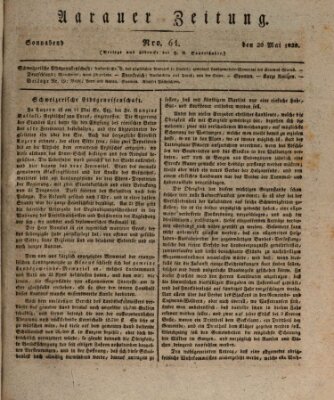 Aarauer Zeitung Samstag 20. Mai 1820