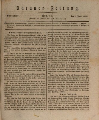 Aarauer Zeitung Samstag 3. Juni 1820