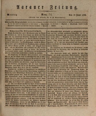 Aarauer Zeitung Montag 12. Juni 1820