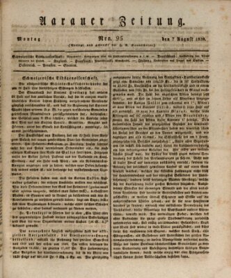 Aarauer Zeitung Montag 7. August 1820