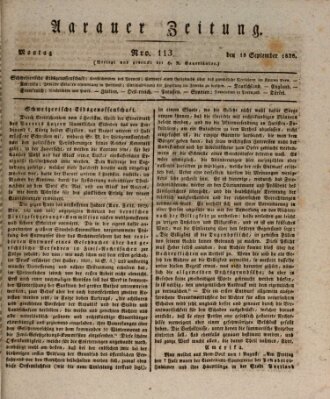 Aarauer Zeitung Montag 18. September 1820