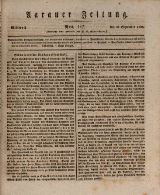 Aarauer Zeitung Mittwoch 27. September 1820