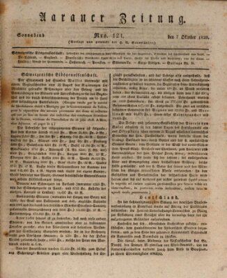 Aarauer Zeitung Samstag 7. Oktober 1820