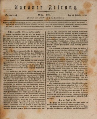 Aarauer Zeitung Samstag 14. Oktober 1820