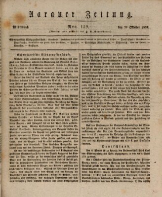 Aarauer Zeitung Mittwoch 25. Oktober 1820