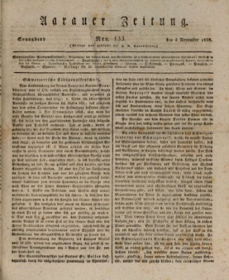 Aarauer Zeitung Samstag 4. November 1820