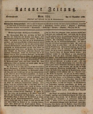 Aarauer Zeitung Samstag 23. Dezember 1820