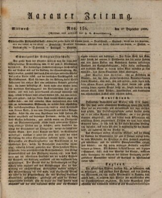 Aarauer Zeitung Mittwoch 27. Dezember 1820