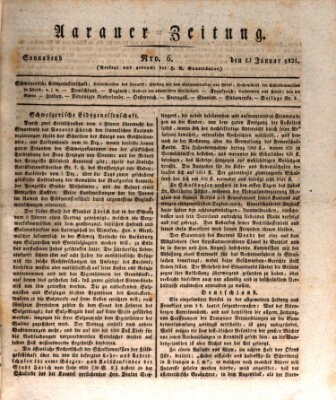 Aarauer Zeitung Samstag 13. Januar 1821