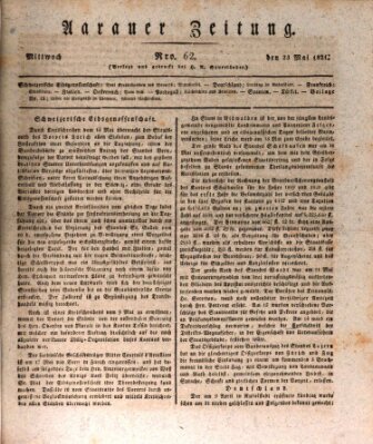 Aarauer Zeitung Mittwoch 23. Mai 1821