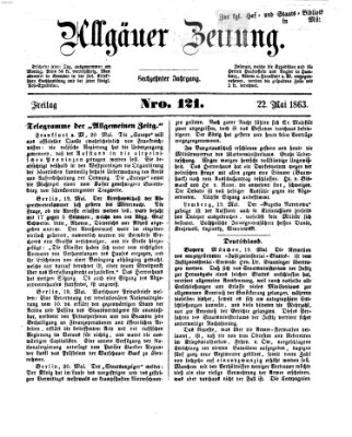 Allgäuer Zeitung Freitag 22. Mai 1863