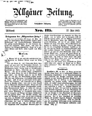 Allgäuer Zeitung Mittwoch 27. Mai 1863