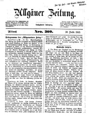 Allgäuer Zeitung Mittwoch 30. Dezember 1863