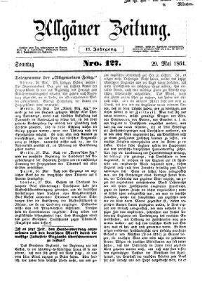 Allgäuer Zeitung Sonntag 29. Mai 1864