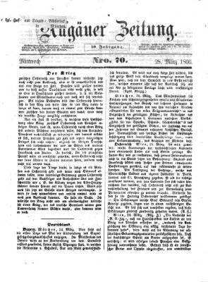 Allgäuer Zeitung Mittwoch 28. März 1866