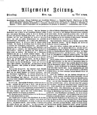 Allgemeine Zeitung Dienstag 14. Mai 1799