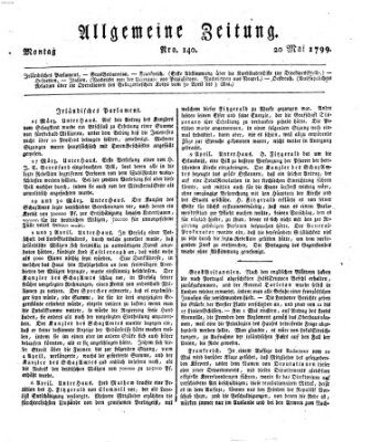 Allgemeine Zeitung Montag 20. Mai 1799