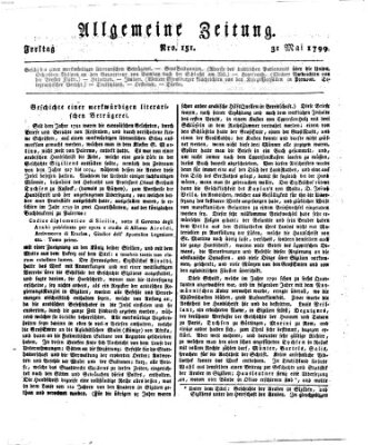 Allgemeine Zeitung Freitag 31. Mai 1799