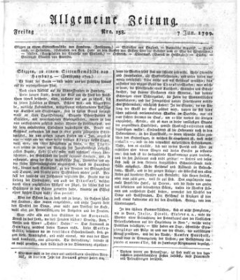 Allgemeine Zeitung Freitag 7. Juni 1799