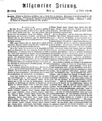 Allgemeine Zeitung Freitag 3. Januar 1800