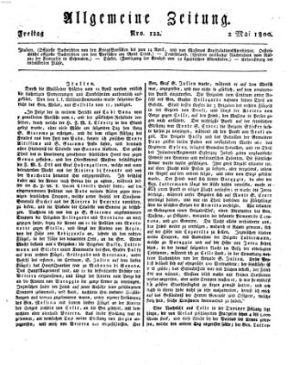 Allgemeine Zeitung Freitag 2. Mai 1800