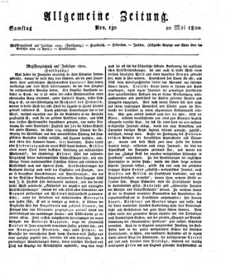 Allgemeine Zeitung Samstag 10. Mai 1800