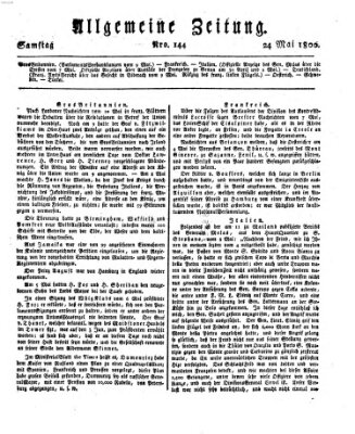 Allgemeine Zeitung Samstag 24. Mai 1800