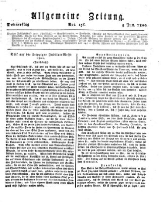 Allgemeine Zeitung Donnerstag 5. Juni 1800