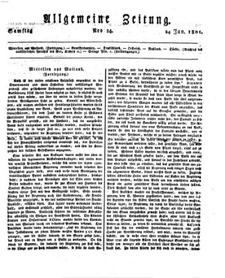 Allgemeine Zeitung Samstag 24. Januar 1801