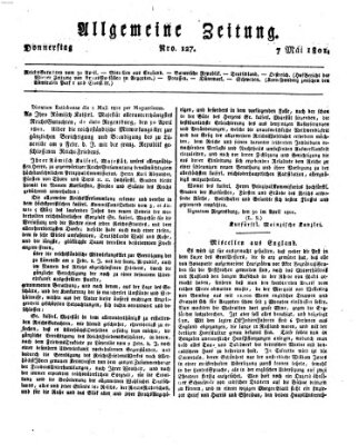 Allgemeine Zeitung Donnerstag 7. Mai 1801