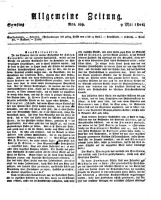 Allgemeine Zeitung Samstag 9. Mai 1801