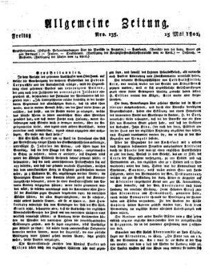 Allgemeine Zeitung Freitag 15. Mai 1801