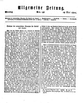 Allgemeine Zeitung Montag 18. Mai 1801