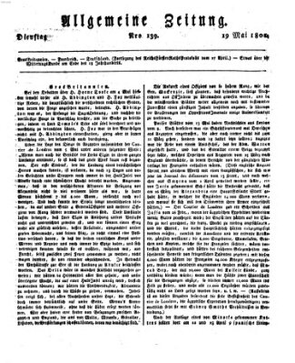 Allgemeine Zeitung Dienstag 19. Mai 1801