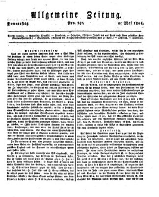 Allgemeine Zeitung Donnerstag 21. Mai 1801