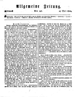 Allgemeine Zeitung Mittwoch 27. Mai 1801