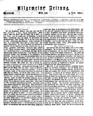 Allgemeine Zeitung Mittwoch 3. Juni 1801