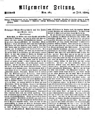 Allgemeine Zeitung Mittwoch 10. Juni 1801