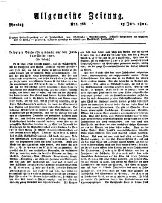 Allgemeine Zeitung Montag 15. Juni 1801