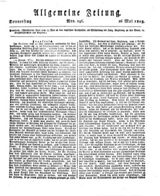 Allgemeine Zeitung Donnerstag 26. Mai 1803